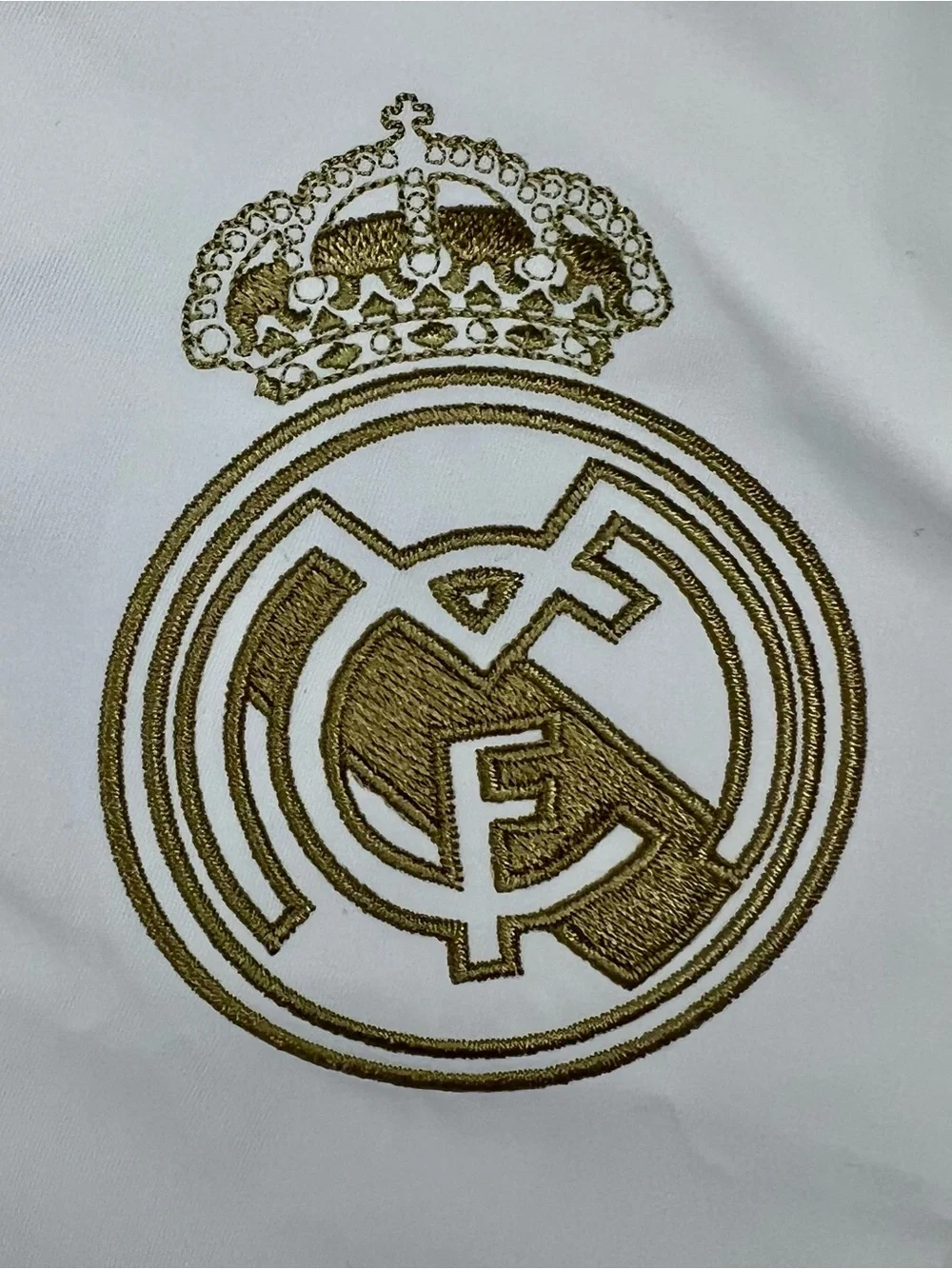 Authentic Adidas Real Madrid 2020-21 Anthem Jacket XL White Gold